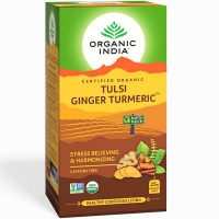 Чай Тулси c Куркумой и Имбирем (Tulsi Ginger Turmeric Tea ORGANIC INDIA)